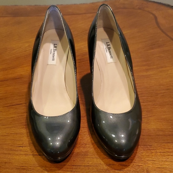 L.K. Bennett charcoal heels - Picture 2 of 8